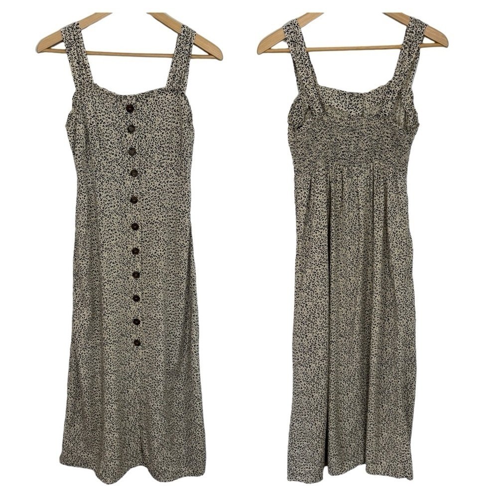 Japna Black and White Midi Dress